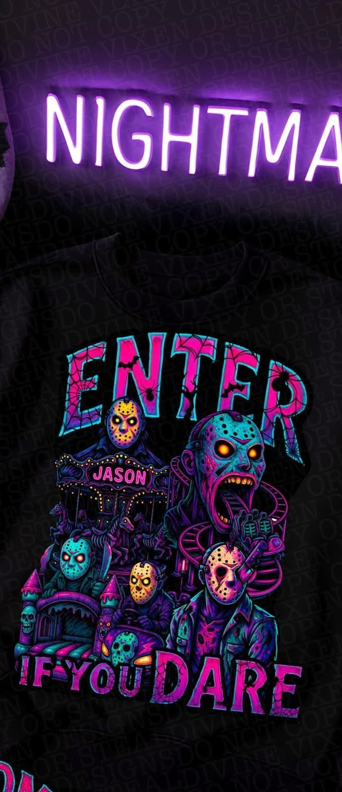 jason roller coaster Tee- Sleepy Saturday