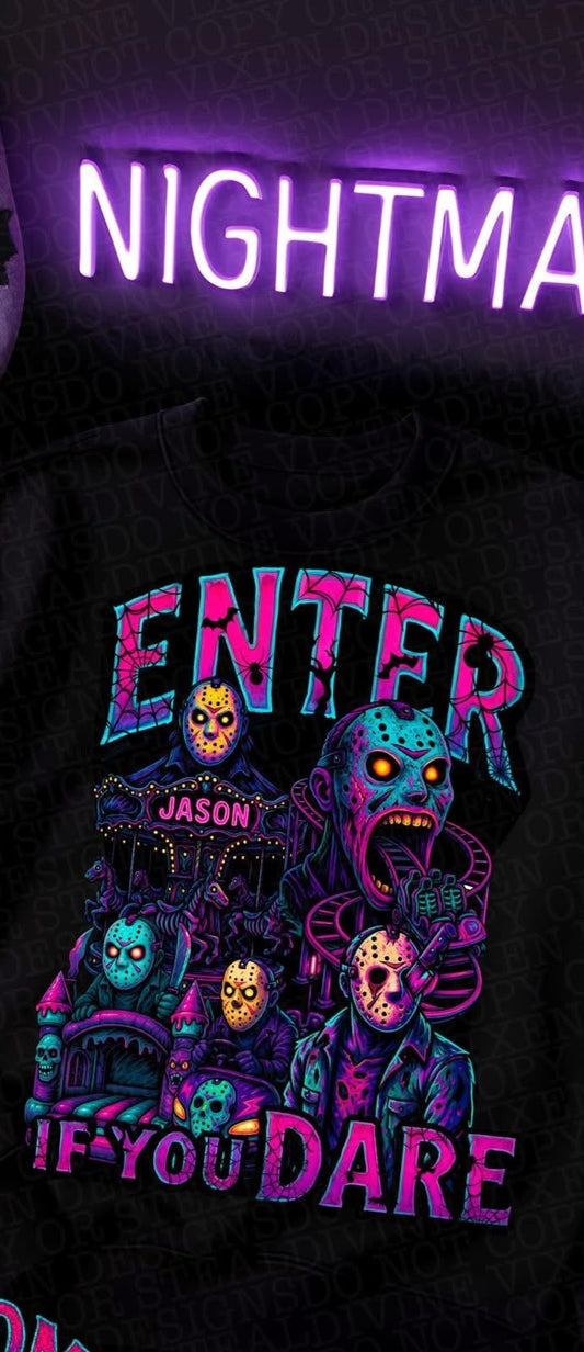 jason roller coaster Tee- Sleepy Saturday