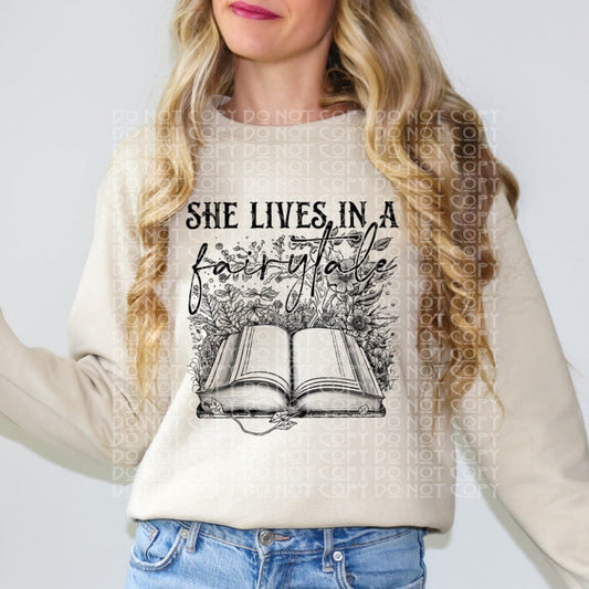 She lives in a fairytale Tee- Sleepy Saturday