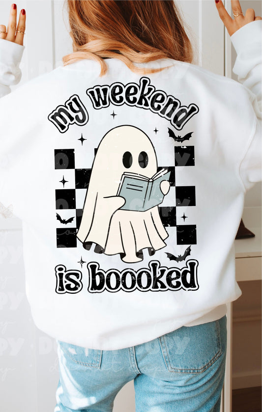 my weekend is boooked Tee- Sleepy Saturday