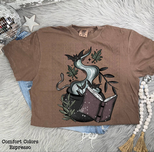book cauldron Tee- Sleepy Saturday