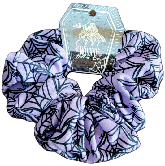Purple Webs Scrunchies