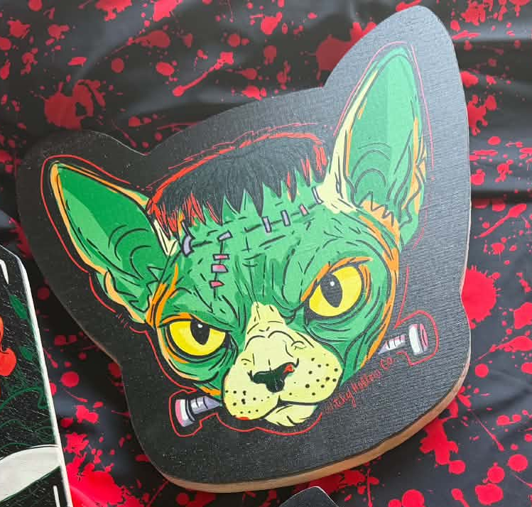 Frank Cat Wood Art