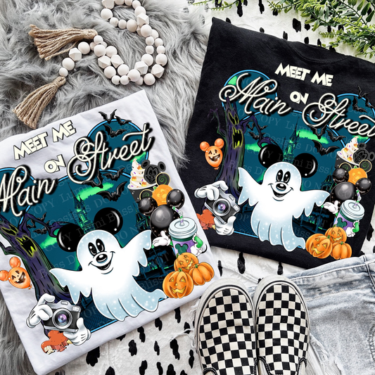 mick ghost main street Tee- Sleepy Saturday