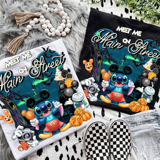 stitch main street Tee- Sleepy Saturday