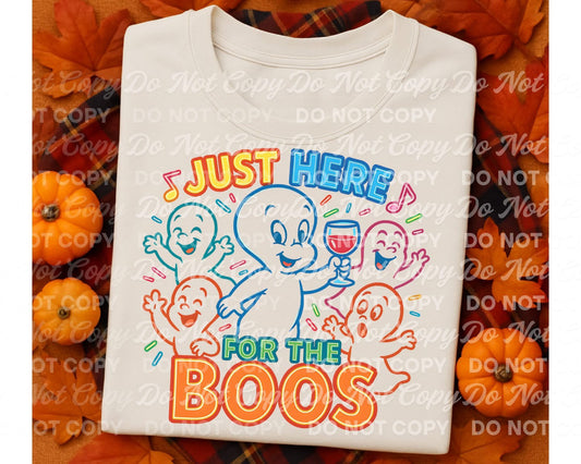Just here for the boos Tee- Sleepy Saturday