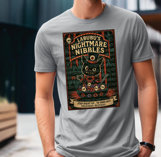 Labubu nightmare nibbles Tee- Sleepy Saturday