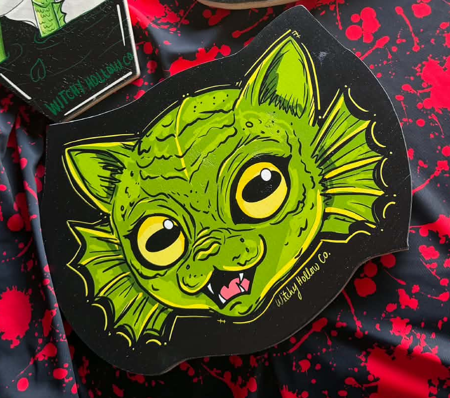 Creature Cat Wood Art