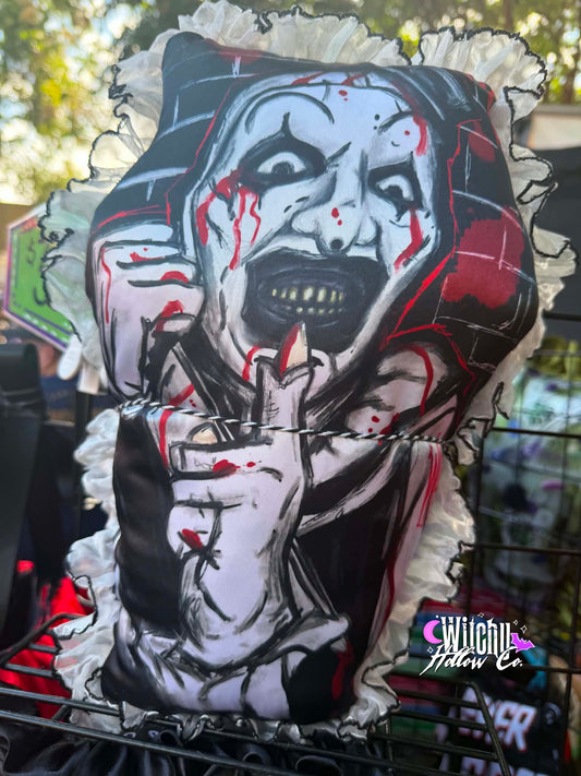 Art was Here Coffin Pillow