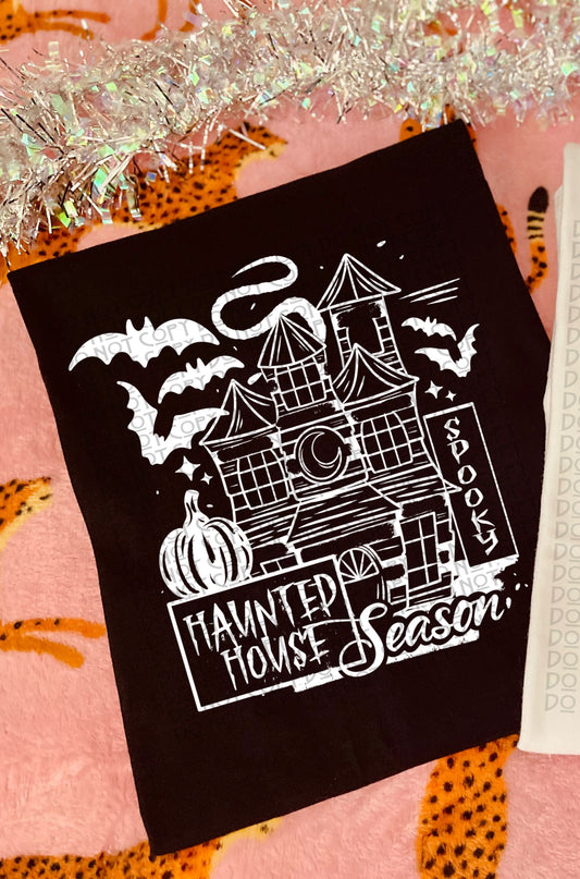 haunted house season Tee- Sleepy Saturday