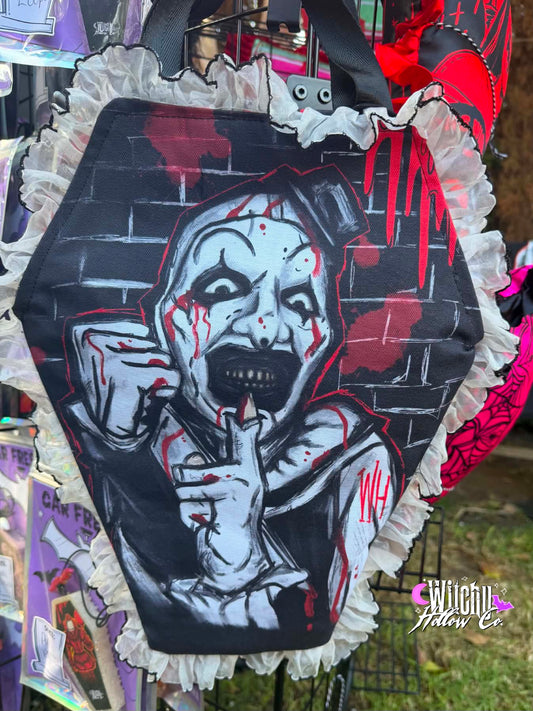 Art was Here Coffin Tote