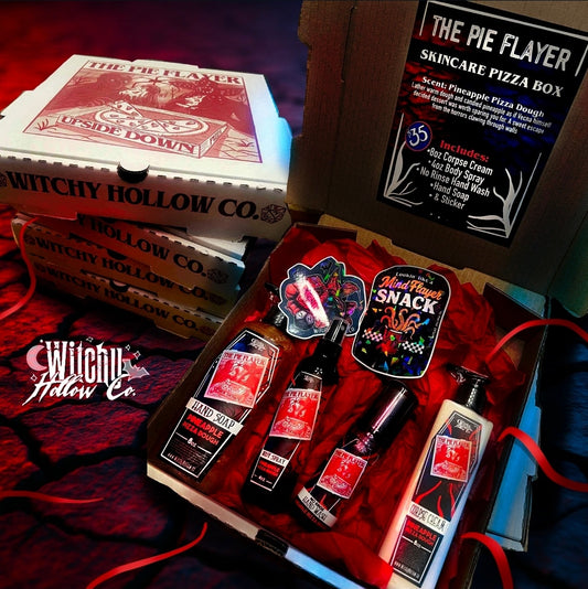 Pie Flayer Skincare Pizza Box