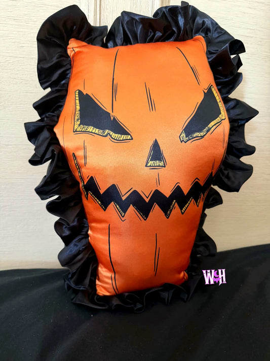 Pumpkin Queen Coffin Pillow