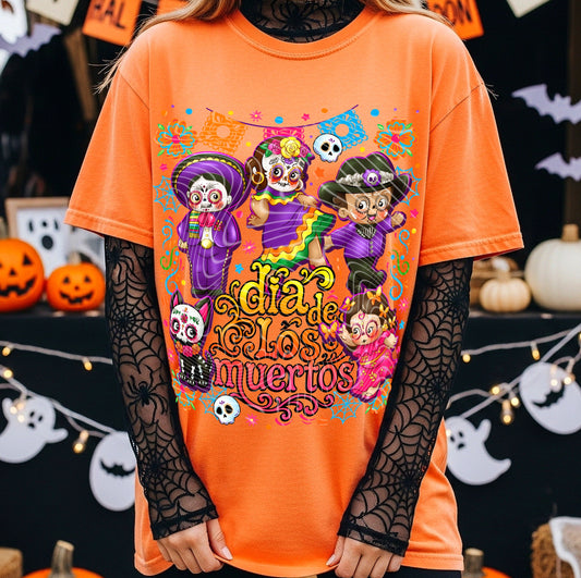 dia de los muertos Tee- Sleepy Saturday