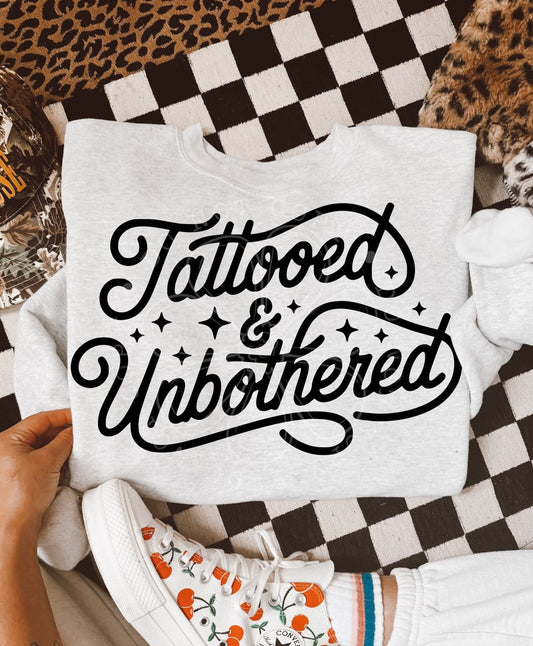 Tattooed and Unbothered Tee- Sleepy Saturday