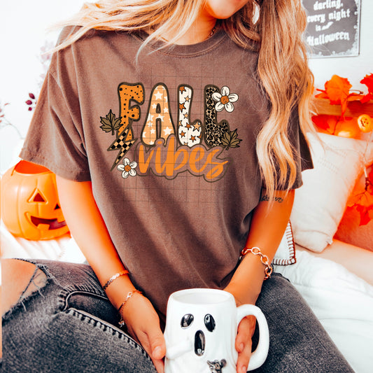 fall vibes Tee- Sleepy Saturday