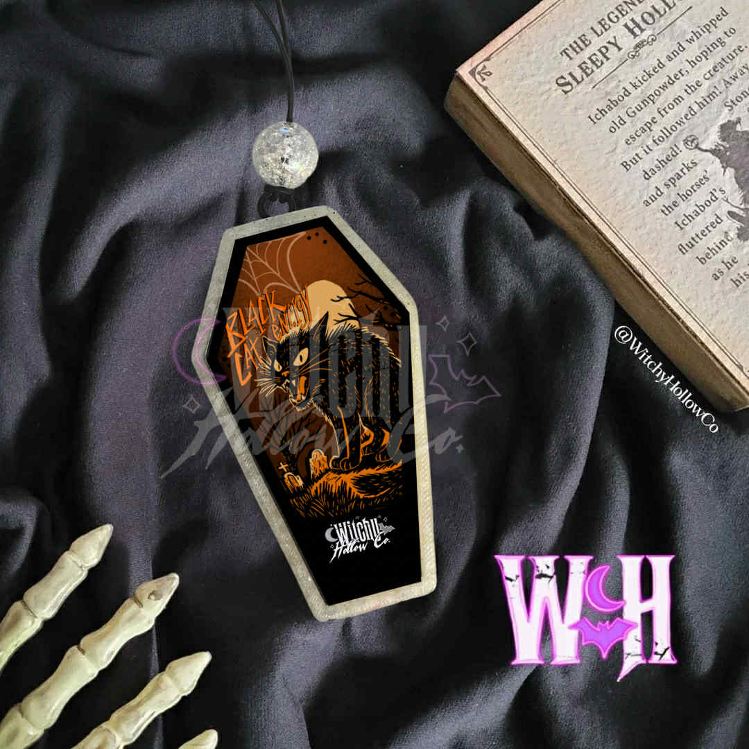 Black Cat Energy Coffin Freshie