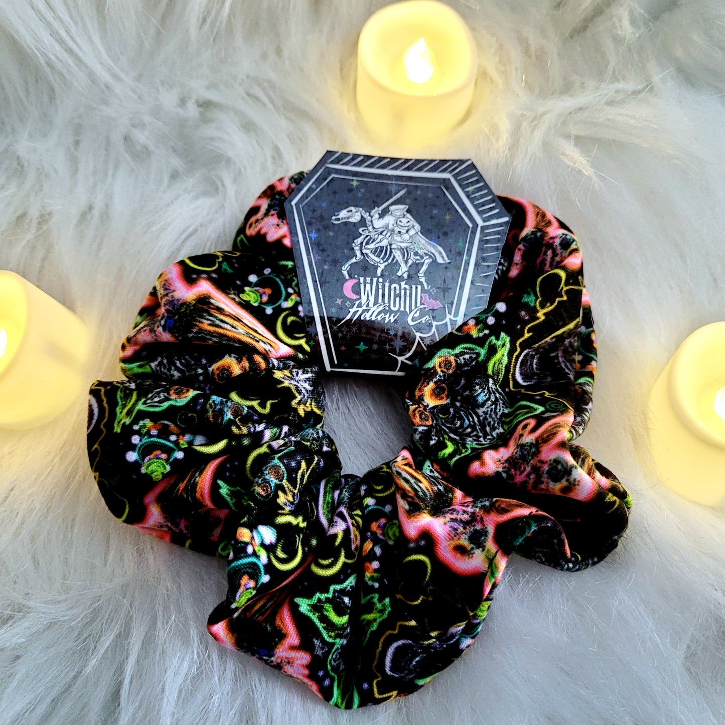 Neon Klowns UV Scrunchie