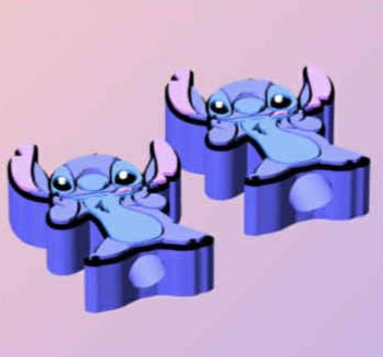 blue alien Straw Topper