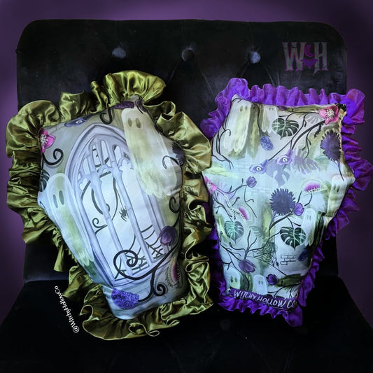 Goth Garden Coffin Pillow