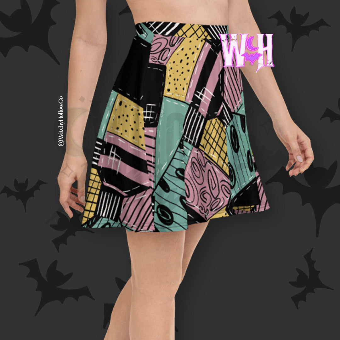 Doll Patchwork Skater Skirt