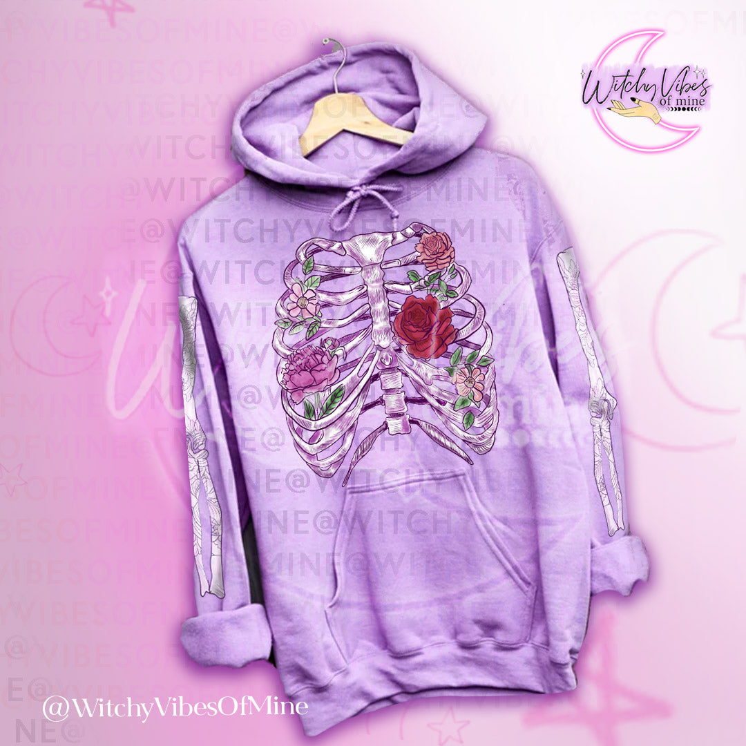 Skellie Ribs and Arms Hoodie