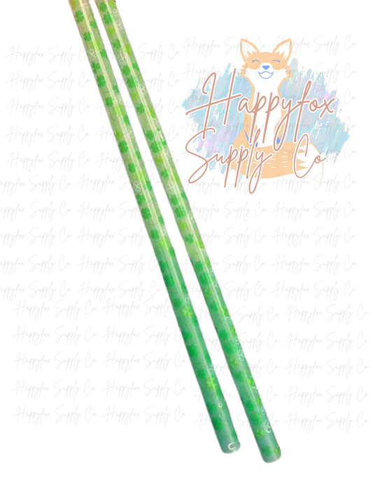 Color Change St. Pattys Straws- 10in