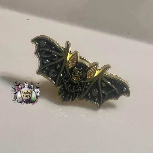 Blue Bat Enamel Pin